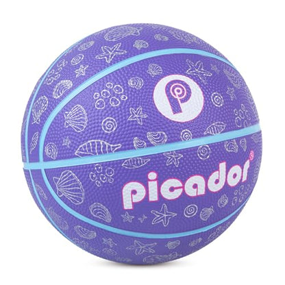 Kids Toddler Youth Size 3/5 Basketball 22/27.5" for Girls Boys Age 3-10 – Mini Small Basketballs Gift for Children Indoor Outdoor Play Training Sports(Deflated,Without Pump)