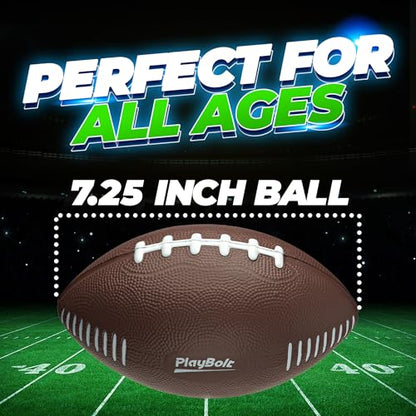 7.25" Mini Foam Football for Kids & Toddlers - Easy Grip Small Youth Sports Ball - Soft Foam Footballs for Little Hands Sports Play - Toy Gifts for Boys & Girls