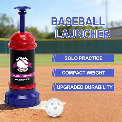 Portable Baseball Hitting Training, Tee Ball Popper Batting Practice Tool,Hitting Tee for Perfect Swings, Batting Machine for Practicing Hitting Without a Pitcher