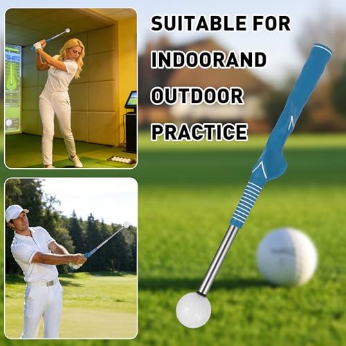 Retractable Golf Swing Trainer-Portable Indoor/Outdoor Swing Plane Aid for Muscle Memory,Tempo & Anti-Slice Training,Adjustable Golf Practice Tool for All Skill Levels.