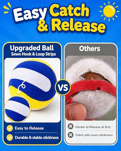 Toss and Catch Baseball Toys,Outdoor Sport Games for Kids and Family with Tball Bats and Toddler Baseball Glove and Sticky Soft Balls. Great for Yard Lawn Beach Pool and Indoor Fun