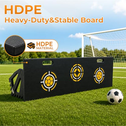 HDPE 3-in-1 Soccer Rebounder Board,Foldable & Portable Soccer Training Rebounder for Indoor Outdoor Training