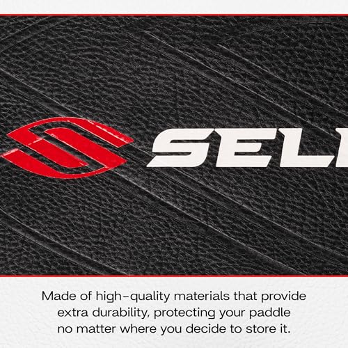 Selkirk Sport Pickleball Paddle Cover | Pickleball Paddle Case | Fits All Paddle Shapes and Sizes | SLK - color: Selkirk Black and Red