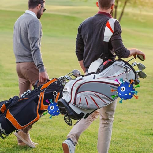 Golf Tee Holder, Portable Ball Tees Holder for Golf Bag, Golf Tee Carrier with 18 tees Hole, Golf Accessory for Golf Club Bag, Golf Gifts for Man Women