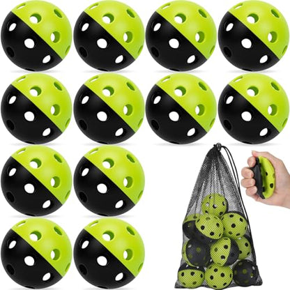 Mototo 12/30/60 Practice Baseballs for Hitting, 2.8 Inch Plastic Soft Baseballs for Practice Lightweight Soft Ball Hollow Training Softball for Sport Pitching Batting