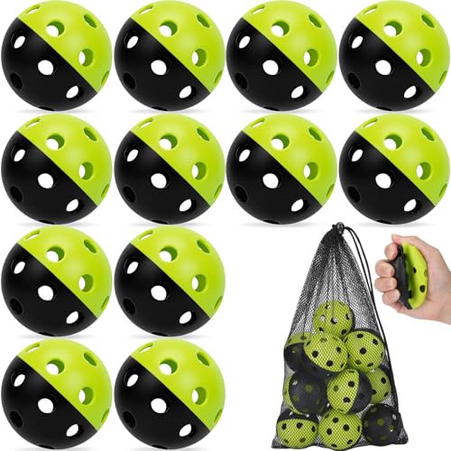 Mototo 12/30/60 Practice Baseballs for Hitting, 2.8 Inch Plastic Soft Baseballs for Practice Lightweight Soft Ball Hollow Training Softball for Sport Pitching Batting