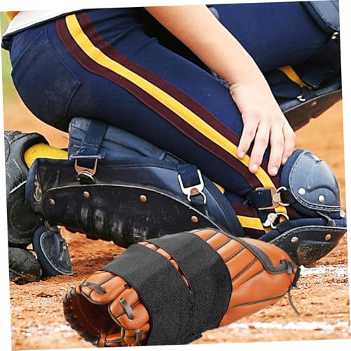 Toddmomy Baseball Glove Strap Elastic Wrap Catcher Glove Band Sticker Closure Nylon