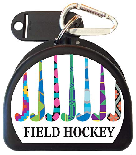 Field Hockey Mouthguard Retainer Case - Winning Team - Black - color: Black