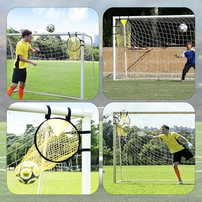 Football Target Net, 16" Easy-to-Attach Soccer Goal Net, Soccer Target Goal for Shooting Training, Improves Accuracy, for Shooting Accuracy Training, Fits Most Standard Goals - style: 4PCS