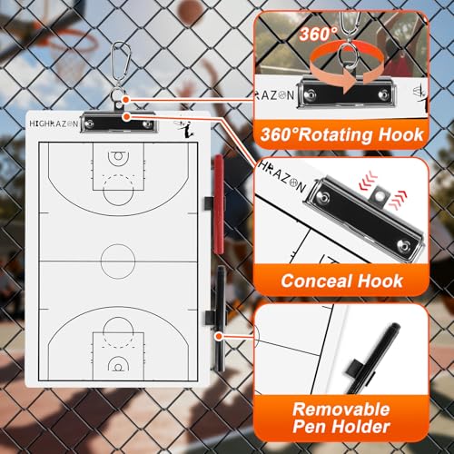 Basketball Coaches Clipboard,White Double-Sided Dry Erase Coach Clipboard, Basketball Whiteboard for Coaches, White Board with Marker for Coaches Gift - style: A-white