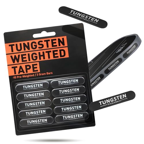 Weighted Tungsten Tape for Pickleball Paddles - Premium Quality Lead Tape Alternative for Pickleball Paddles - Weighted 3g Adhesive Non-Toxic Tungsten Straps, Precise One-Step Installation