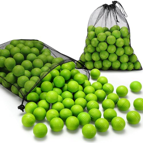 200 Pcs Foam Golf Practice Balls Bulk Realistic Feel Limited Flight Training Balls Soft for Outdoor Swing Indoor Backyard Training