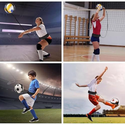 Volleyball Training Equipment,Solo Practice Rebounder Drills | Beginner Serving Trainer - for Youth Adults Players Coaches Schools Clubs Individual Team Pre-game Warm-up