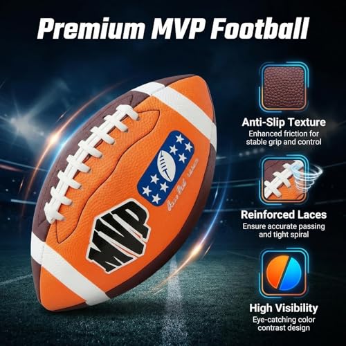 Mini Soft Rubber Football – 21cm Outdoor Training Ball for Beginners, American Football Practice Ball, Inflatable Sports Ball for Pool & Beach, Adult/Teen Throwing Game Prize