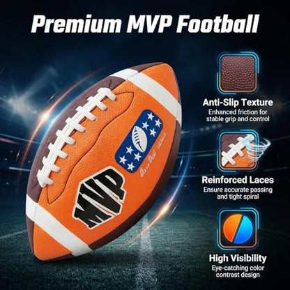 Mini Soft Rubber Football – 21cm Outdoor Training Ball for Beginners, American Football Practice Ball, Inflatable Sports Ball for Pool & Beach, Adult/Teen Throwing Game Prize