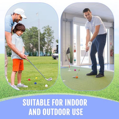 Junkin 24 Pcs Foam Golf Practice Balls Realistic Feel and Flight Training Sport Balls Elastic Soft Foam Golf Balls for Indoor or Outdoor Backyard Training