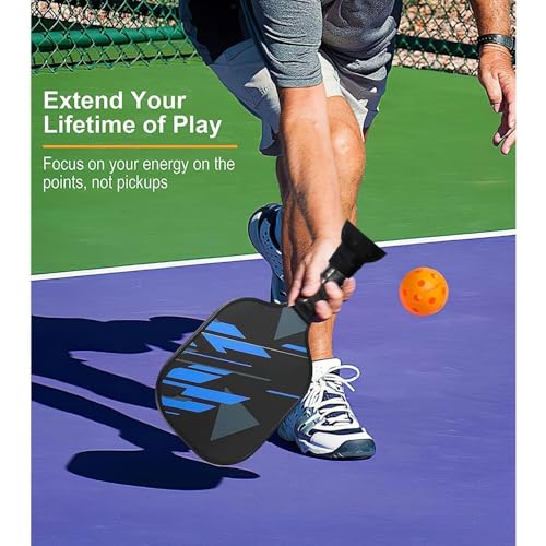 Pickleball Balls Pickers, Pickle Balls Retrievers, Suitable for All Standard Pickleball Paddles Handle Grip