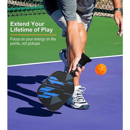Pickleball Balls Pickers, Pickle Balls Retrievers, Suitable for All Standard Pickleball Paddles Handle Grip