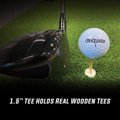 GoSports Golf Rubber Tees – Durable for High-Speed Swings, Consistent Tee Height – Indoor & Outdoor Universal Golf Mat Tees (9 Pack: 1.5", 2.25", 3.5")