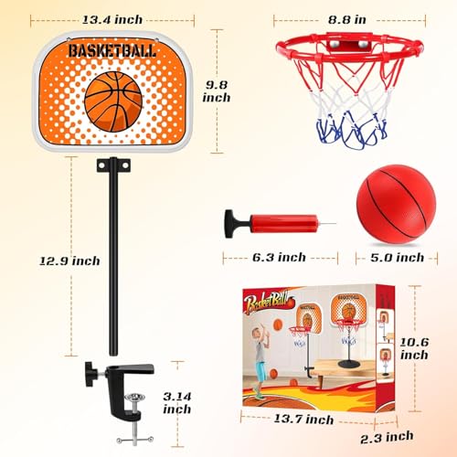Toddler Basketball Hoop Indoor, Basketball Hoop for Kids Mini Kids Hoops for Outdoor Indoor Goal for Sport Toys Christmas Birthday Gift