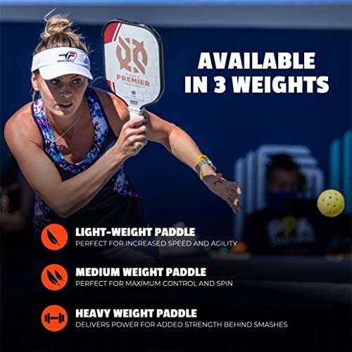 Onix Evoke Premier Professional Tournament Pickleball Paddle Composite Face Impact Paddle Shape - color: Red - Evoke Premier, size: Medium, style: 14mm