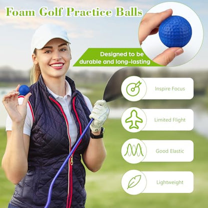 12 Pcs Foam Golf Practice Balls Soft Foam Balls for Golf Practice Realistic Feel and Flight Sport Training