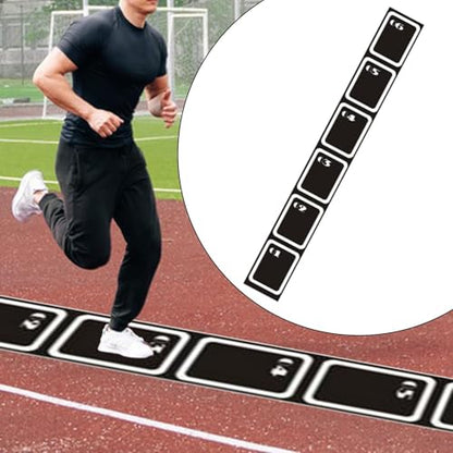 Agility Ladder Mat Speed Training Equipment Agility Training Ladder Mat Footwork Trainer Pad Improve Speed Strength Coordination Power - size: 250cmx34cm