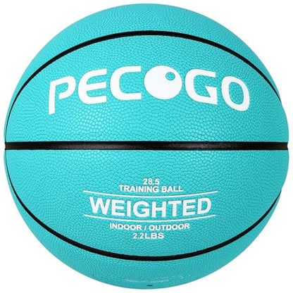 Size 6/7 Weighted Training Basketball (2.2/3/3.3 lbs) - Heavy Indoor/Outdoor Basketball for Dribbling, Passing, Rebounding & Skill Development - size: Size 6, style: 2.2LBS