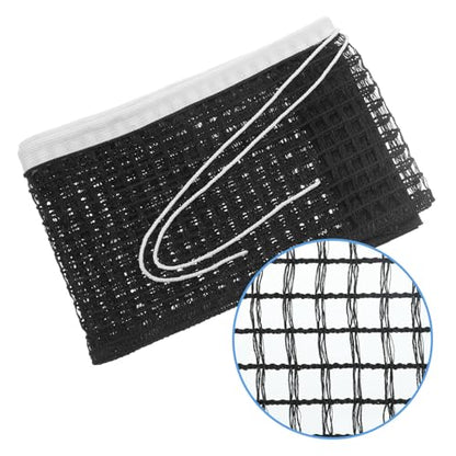 2Pcs Table Tennis Net Nylon Pingpong Net for Indoor Outdoor School Gym Black Tables Nets Replacement String Tension Table Tennis Nets Easy to Use and Portable (70.87" x 5.91")