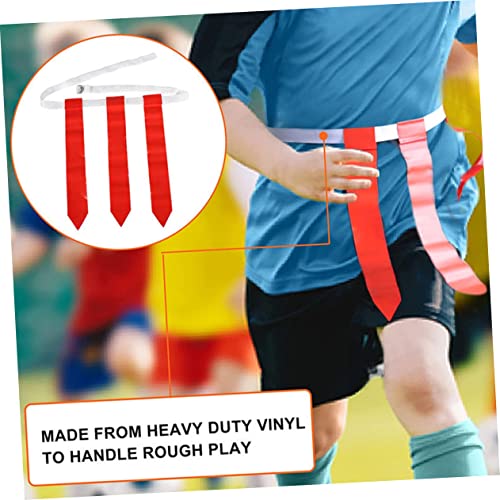 BESPORTBLE 1set Football Flag Belt Set Includes Waist Flags Markers and Storage Bag for Youth Reunions and Outdoor Games