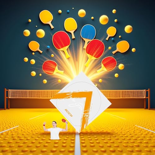 2 Pc Yellow Table Tennis Racket Sticky Film Sheets,Long-Lasting Ping Pong Paddle Rubber Protective Sheet|Transparent Anti-Static Rubber Protector for Ball Paddles and Racquet 17cmx17cm Table Tennis