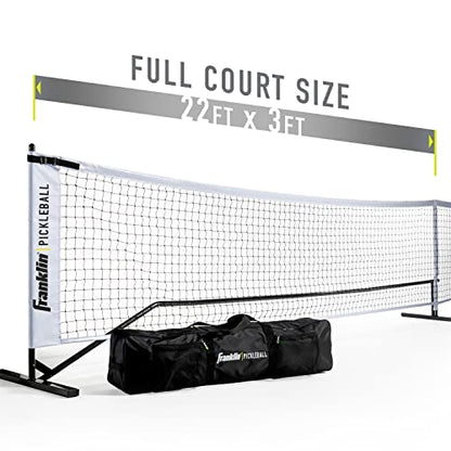 Franklin Sports Portable Outdoor Pickleball Net - Regulation Size 22' Foot Net with Travel Bag