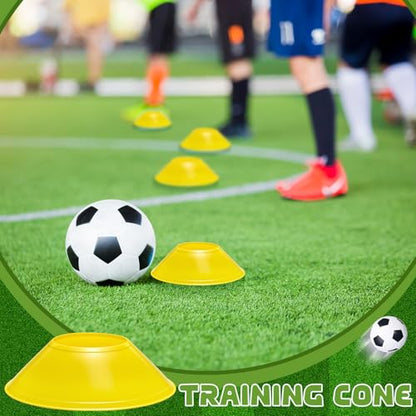 100 Pcs Mini Soccer Cones for Sport Agility Disc Cones Soccer Training for Agility Drills Sports Football
