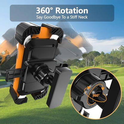 KingofKings Golf Cart Phone Holder, Golf Gifts for Men Him Dad Boyfriend, Golf Cart Accessories, Universal Magnetic Phone Mount for Golf Cart, Golfers Must Haves Gadgets 2026-360° Rotatable