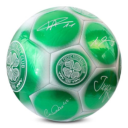 Hy-Pro Officially Licensed Classic Signature Soccer Ball, Metallic, Size 5, Training, Match, Merchandise, Collectible for Kids and Adults - style: Celtic F.C.