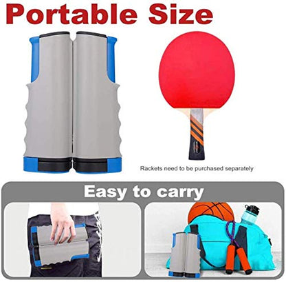 Retractable, Portable Table Tennis Net, Perfect for Table Tennis Table, Office, Kitchen or Dining Table