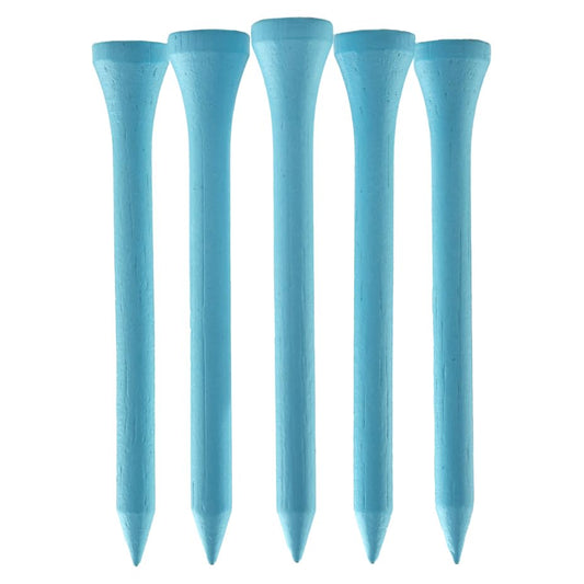 TH Golf 100 PCS Bamboo Golf Tees | Multiple Colours & Sizes | Castle Golf Tees | Standard Golf Tees | Eco Friendly & Sustainable Bamboo Golf Tees - color: 70mm Light Blue