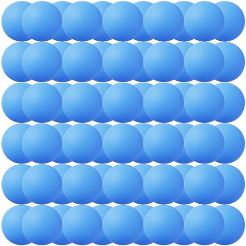 40MM Ping Pong Balls, 50 or 80 Pack Assorted Colored Plastic Balls for Beer Pong, Arts and Craft - color: 80pcs-Blue