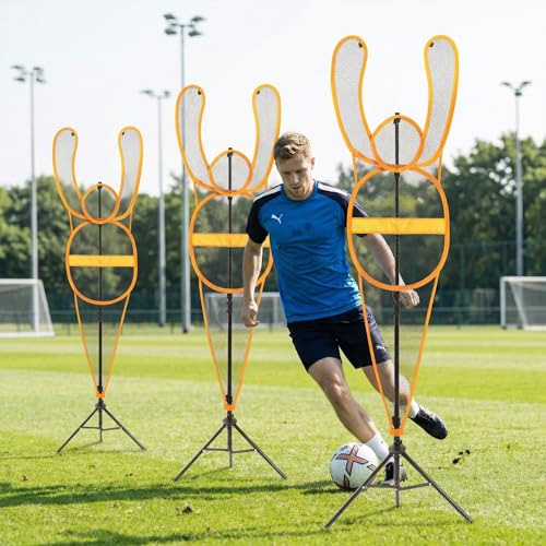 MR Dummy Defender, Height Adjustable Training Mannequin, Portable Defender Practice Dummy for Basketball, Volleyball, Soccer and Football