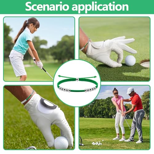 Stroke Counter for Your Golf – Golf Stroke Counter Bracelet with 10 Beads, Golf Counter Bracelet for Women & Men, Adjustable Score Keeper Wristband for Rounds and Practice