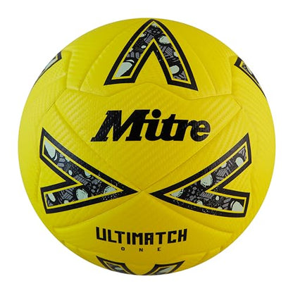 Mitre Soccer Ball League Ultimatch - color: Ultimatch One - Yellow/Black/Gray, size: 5