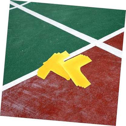 POPETPOP 12pcs Court Marker Kit Durable Weather Resistant Court Tape for Easy Setup Concrete or Grass Enhancing Practice Sessions and Game Experience