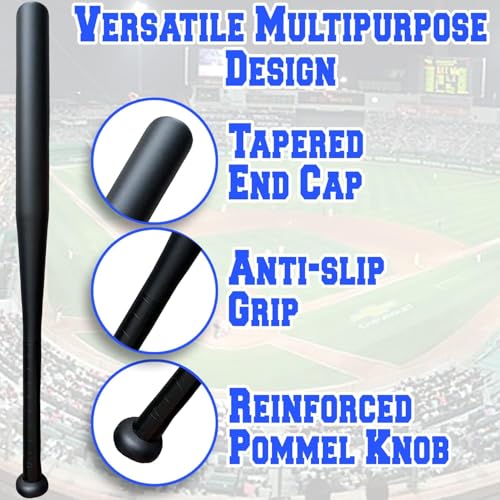 KOTIONOK Aluminum Baseball Bat - 28-30 Inch 35 Oz - Softball, Batting Practice, Pickup Games - Metal Tball Bat - color: Matte Black