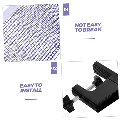 POPETPOP Table Tennis Net Clamps Pong Net Set Post for Outdoor Indoor Retractable Easy Installation