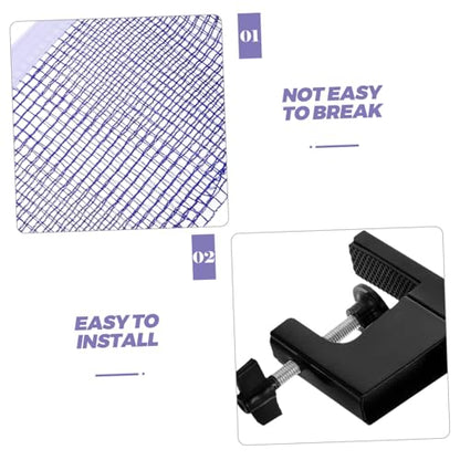 POPETPOP Table Tennis Net Clamps Pong Net Set Post for Outdoor Indoor Retractable Easy Installation