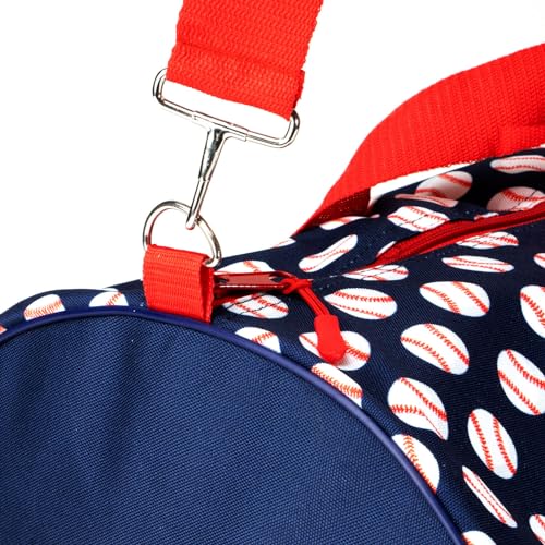ChalkTalkSPORTS Baseball Explorer Duffle Bag | Baseball Diamond Sports Bag