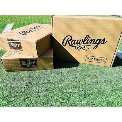 Rawlings | Practice Baseballs | R100-P or FSR100-P Baseballs | Collegiate, High School & Youth | Flat or Raised Seam Options - style: Raised Seam (High School / Youth)