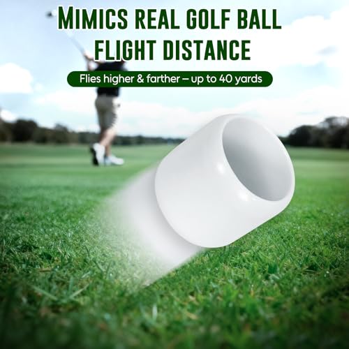 Yummy Sam 18 Pack Golf Training Balls, Limited Flight Golf Balls, Swings 40 Yards, Lightweight, Realistic Feel, Practice Golf Ball for Backyards, Outdoor
