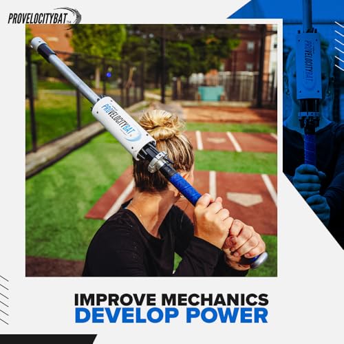 ProVelocity Softball Swing Trainer, Increases Bat Speed, Improves Swing Mechanics, Resistance Training