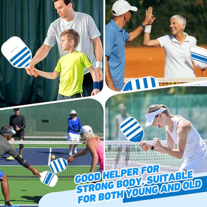 Pickleball Paddles,USAPA Approved Pickleball Paddles Set Premium Pickleball Paddle, 4 Pickleball Balls & 1 Carry Bag Gifts for Women Men Beginners & Pros Players